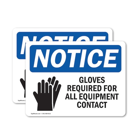 Signmission 7 in Height, 10 in Width, Vinyl Decal, Rectangle OS-2PACK-NS-D-710-L-13122